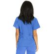 Medline Park Ave Womens Stretch Fabric Mock Wrap Scrub Top - Eggplant