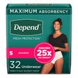 Depend Fit-Flex Maximum Absorbency Incontinence Underwear for Women