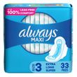 Always Maxi Regular Absorbency Feminine Pad With Wings 