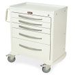 Harloff Aluminum Universal Line Medium 5 Drawer Procedure Cart With Key Lock