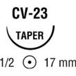 Medtronic Taper Point 30 Inch Suture with Needle CVF-23