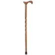 Mabis DMI Briggs Brazos Twisted Oak Walking Cane With Derby Handle