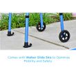 Nova Medical 5'' Wheels Folding Walker