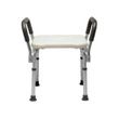 Medline Knockdown Shower Chair With Arms - White