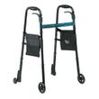 Medline Folding Trigger Walker With 5" Wheels