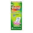 Zyrtec Children's 24 Allergy Syrup Bubble Gum