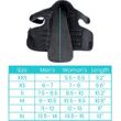 Vive Post Op Shoe - Size Chart