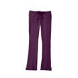 Medline Melrose Ave Womens Stretch Fabric Boot Cut Scrub Pants - Eggplant