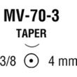 Medtronic Monosof Dermalon Taper Point Sutures MV-70 Needle