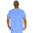 Medline PerforMAX Unisex Reversible V-Neck Scrub Top with 2 Pockets - Navy