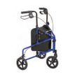 Rose Healthcare Three Wheeled Rolling Walker With Carry Bag