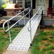 Roll-A-Ramp 36-Inch Aluminum Modular Ramp With Loop End Handrail On One Side