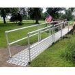 Roll-A-Ramp 36-Inch Aluminum Modular Ramp With Loop End Handrail On Both Side