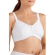 Amoena Hannah 2160 Wire-Free Front Closure Comfort Bra - White Front