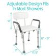 Vive Bath Chair Dimensions