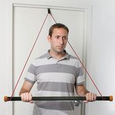 CanDo over door exercise bar and tubing, Green - medium