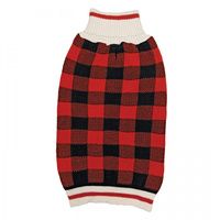 Buy Fashion Pet Plaid Dog Sweater - Red