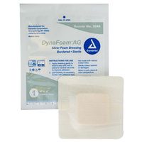 Buy Dynarex DynaFoam AG Bordered Silver Foam Dressing