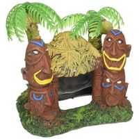 Buy Blue Ribbon Exotic Environments Betta Hut with Palm Trees Aquarium Ornament