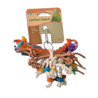 Buy Penn Plax Bird Life Leather-Kabob Parakeet Toy