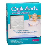 Buy Essential Medical Quik-Sorb Birdseye Cotton Quilted Bed/Sofa Reusable Underpad