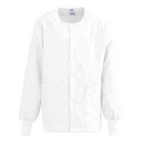 Buy Medline ComfortEase Unisex Crew Neck Warm-Up Jacket - White