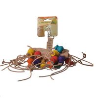 Buy Penn Plax Bird Life Leather-Kabob Parrot Toy