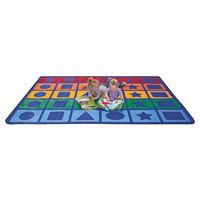 Buy Childrens Factory Rainbow Shapes Rug