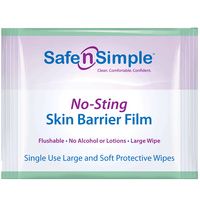 Safe N Simple Skin Barrier NoSting Wipe