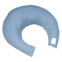 Buy Hermell Comfy Pillow with Blue Satin Zippered Cover