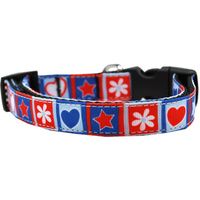 Buy Mirage Stars And Hearts Nylon Dog Collar