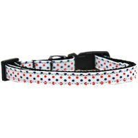 Buy Mirage Patriotic Polka Dots Nylon Ribbon Dog Collar