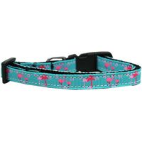 Buy Mirage Pink Flamingos Nylon Ribbon Dog Collar