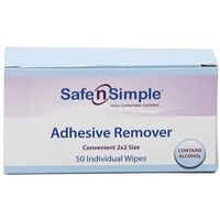 Safe N Simple Alcohol Based Adhesive Remover Wipes