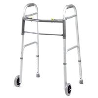 Buy Graham Field Lumex Dual-Release Folding Walker With Fixed Wheels