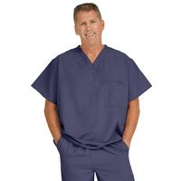 Buy Medline Fifth Ave Unisex Stretch Fabric V-Neck Scrub Top with One Pocket - Navy