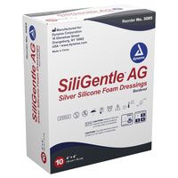 Buy Dynarex SiliGentle AG Silver Silicone Bordered Foam Dressings