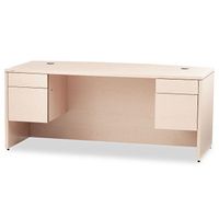 Buy HON 10500 Series Bow Front Double Pedestal Desk