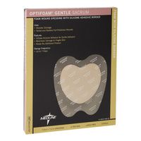 Medline Optifoam Gentle Sacrum Silicone Border Dressing