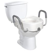 Drive Premium Plastic Elevated Regular or Elongated Toilet Seat With Lock