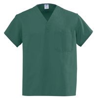 Buy Medline AngelStat Unisex Reversible V-Neck Scrub Tops - Hunter Green