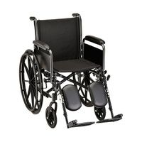 Nova Medical 16 Steel Wheelchair Detachable Arms and Elevating Leg Rests
