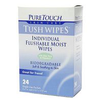 Buy Puretouch Flushable Moist Tush Wipes Naturals