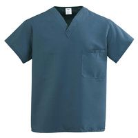 Buy Medline ComfortEase Unisex One-Pocket Reversible Scrub Tops - Caribbean Blue