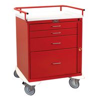 Buy Harloff Classic Line Four Drawer Emergency Cart With Breakaway Lock