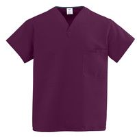 Buy Medline ComfortEase Unisex One-Pocket Reversible Scrub Tops - Wine