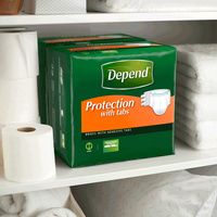 Depend Protection With Tabs Incontinence Briefs  Maximum Absorbency