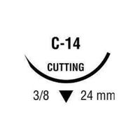 Buy Medtronic Sofsilk Reverse Cutting Suture with Needle C-14