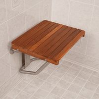 Buy Teakworks4u ADA Compliant Wall Mount Plantation Teak Shower Seat