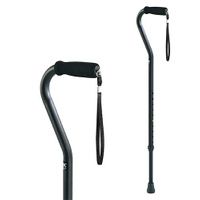 Buy Carex Adjustable Offset Aluminum Cane With Wrist Strap